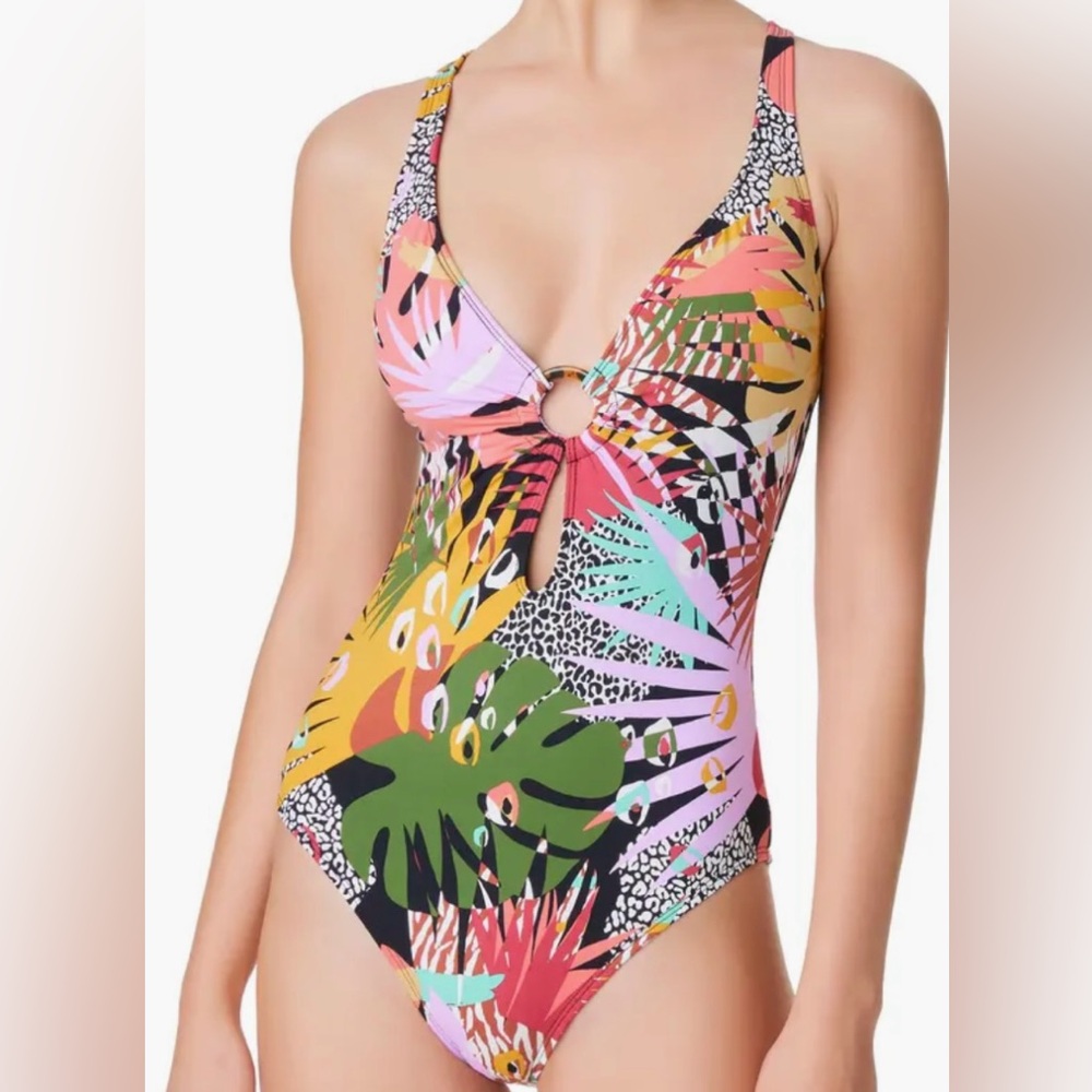 Bleu Rod Beatty Tropical Print One-Piece Swimsuit- Like New $149
